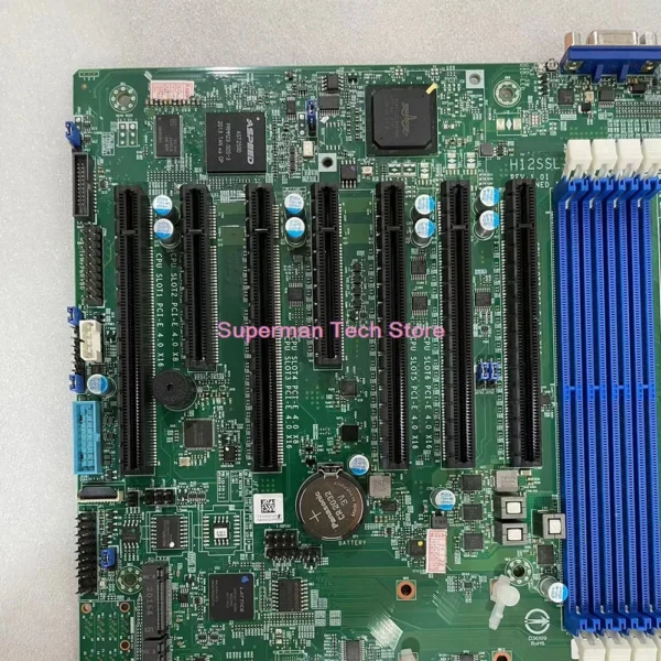 For Supermicro H12SSL-i Server Motherboard Single EPYC 7003/7002 Series Processor ECC DDR4 PCI-E 4.0 - Image 2