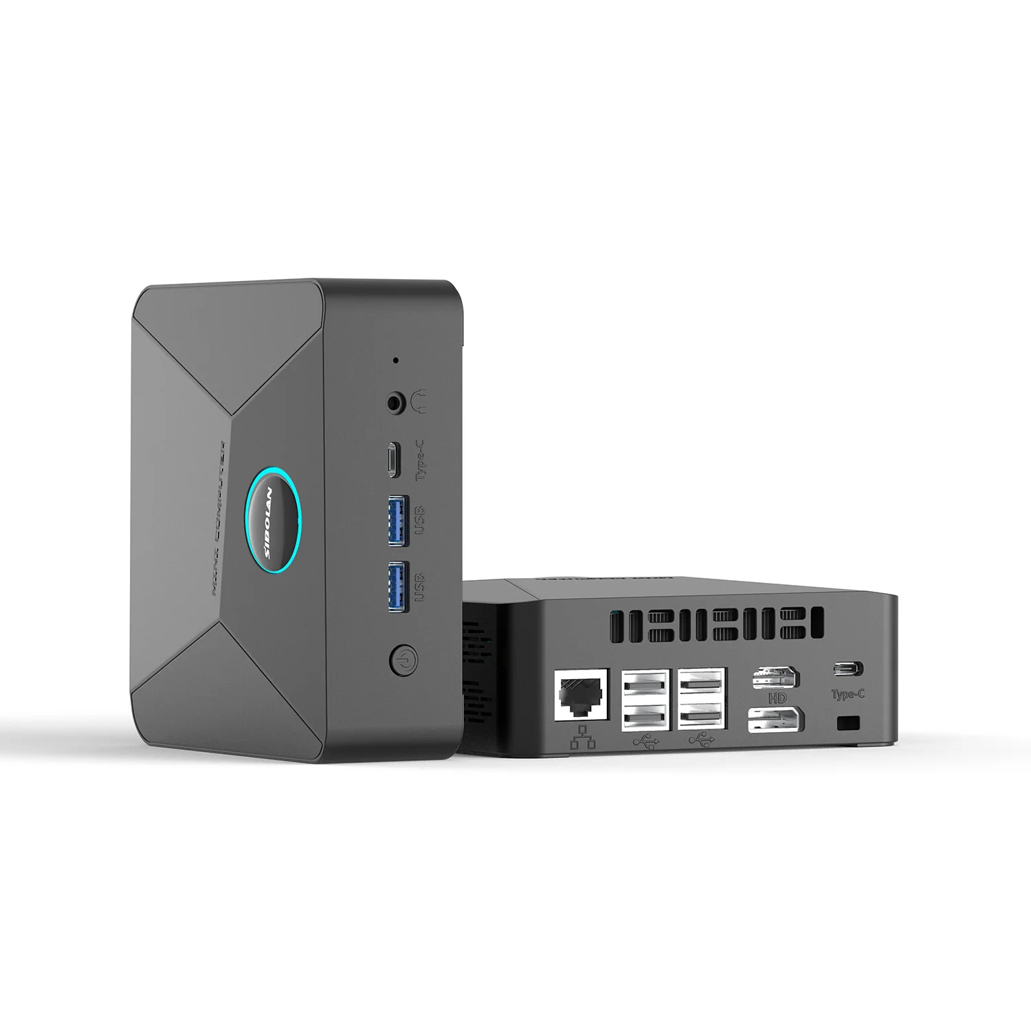 SIBOLAN DLL600b Mini Computer For Home, Office, And Entertainment - Large RAM And Hard Drive - Supports Triple Screen Display