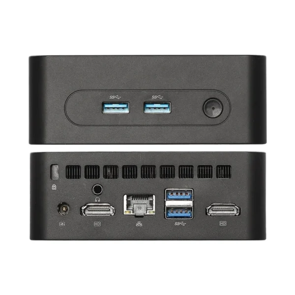 12th N100 Industrial Generation Mini PC with Single Network Dual DDR4 RAM Win 10 OS Core Processor SSD Hard Drive