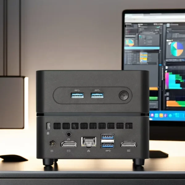 12th N100 Industrial Generation Mini PC with Single Network Dual DDR4 RAM Win 10 OS Core Processor SSD Hard Drive - Image 5